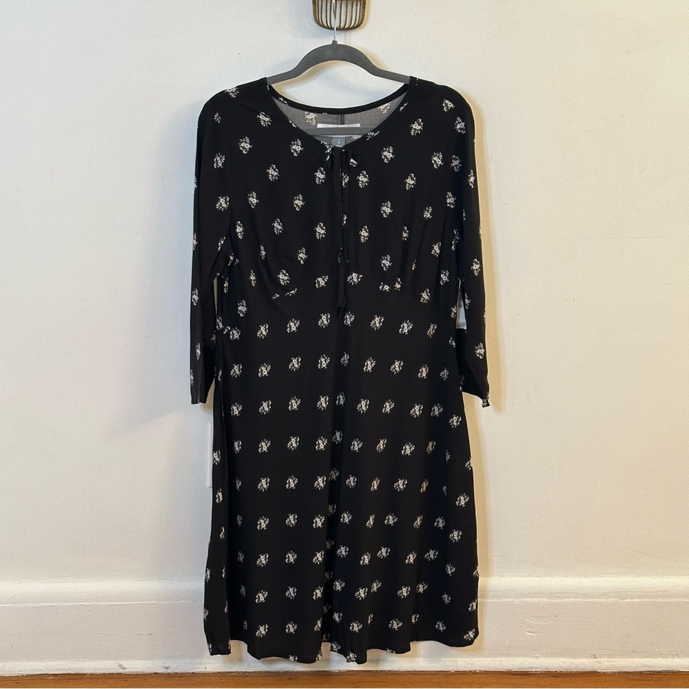 Old Navy Floral Maternity Midi Dress, Size Large, New